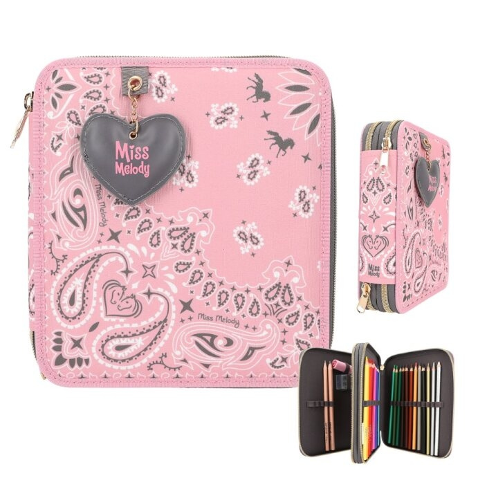Miss Melody Dobbelt penalhus BANDANA ( 0412766 ) i gruppen LEGETØJ, BØRN & BABY / Legetøj / Penalhus hos TP E-commerce Nordic AB (D14940)