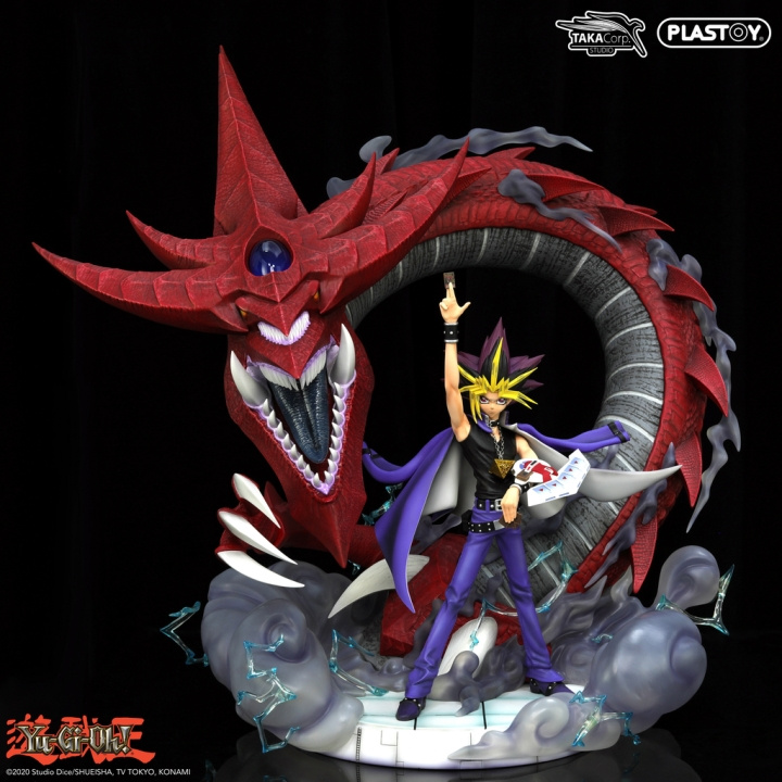 Plastoy YAMI YUGI & SLIFER - YU-GI-OH! STATUE i gruppen SPORT, FRITID & HOBBY / Sjove gadgets / Samlergenstande hos TP E-commerce Nordic AB (D15040)