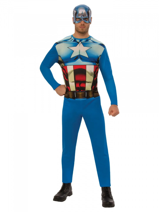 Rubies Kostume til voksne - Captain America (820955XL000) i gruppen LEGETØJ, BØRN & BABY / Legetøj / Udklædning hos TP E-commerce Nordic AB (D15107)