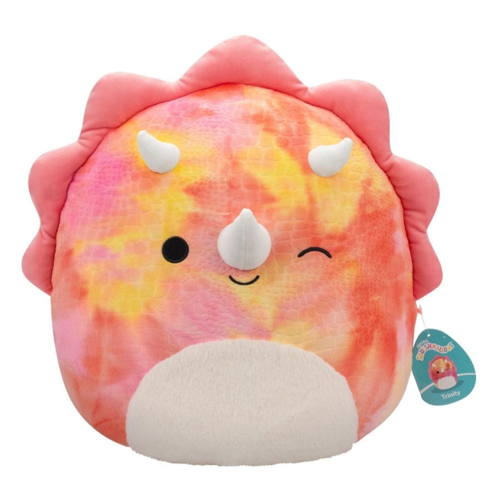 Squishmallows Plys 40 cm W19A - Trinity Triceratops (SQJW1619A) i gruppen LEGETØJ, BØRN & BABY / Babyleg (0-3 år) / Tøjdyr hos TP E-commerce Nordic AB (D15220)