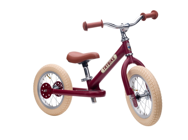 Trybike 2 hjul stål - Vintage rød (30TBS-2-RED-VIN) i gruppen LEGETØJ, BØRN & BABY / Udeleg & Sport / Cykler og scootere hos TP E-commerce Nordic AB (D15238)