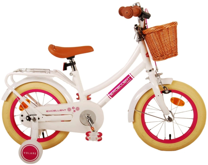Volare Børnecykel 14 - Fremragende hvid (21149) i gruppen LEGETØJ, BØRN & BABY / Udeleg & Sport / Cykler og scootere hos TP E-commerce Nordic AB (D15275)