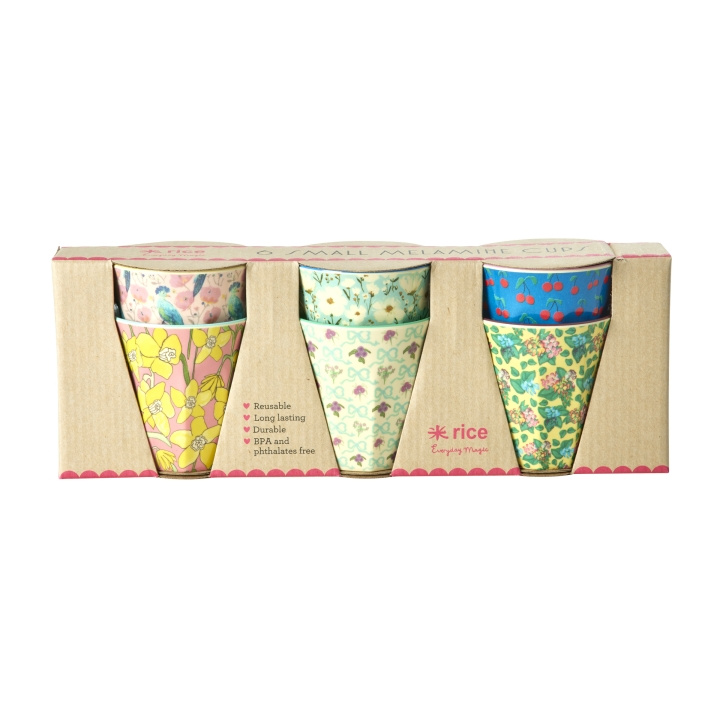 RICE Melaminkopper med Show Your True Colors-print - små - 160 ml i gruppen SPORT, FRITID & HOBBY / Sjove gadgets / Krus hos TP E-commerce Nordic AB (D15342)