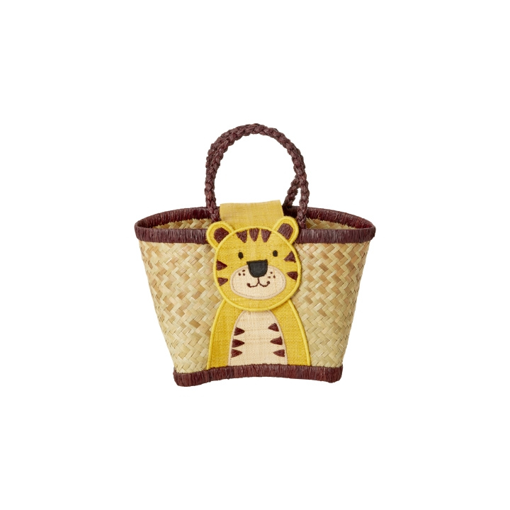 RICE Raffia-børnetaske med tigerlukning - (KIBAG-TIG) i gruppen LEGETØJ, BØRN & BABY / Rejse / Børnetasker hos TP E-commerce Nordic AB (D15352)