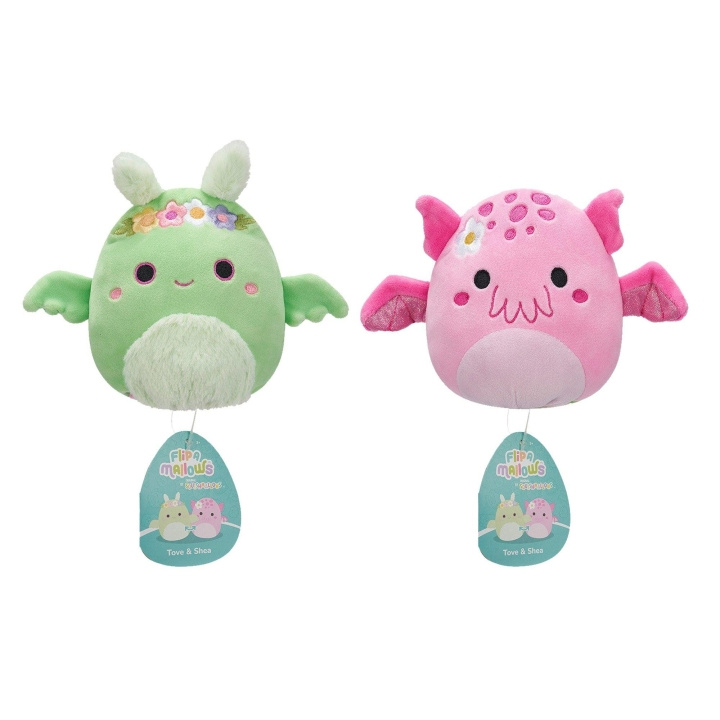 Squishmallows 13 cm Plys P22 Flip A Mallows - Tove og Shea i gruppen LEGETØJ, BØRN & BABY / Babyleg (0-3 år) / Tøjdyr hos TP E-commerce Nordic AB (D15357)