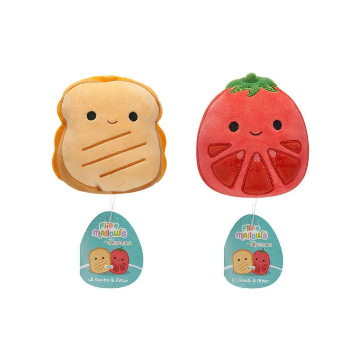 Squishmallows 13 cm plys P22 Flip A Mallows - Lil Gouda og Ritter i gruppen LEGETØJ, BØRN & BABY / Babyleg (0-3 år) / Tøjdyr hos TP E-commerce Nordic AB (D15358)
