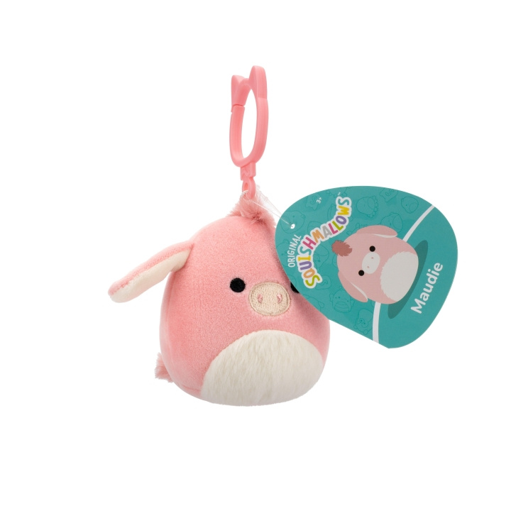 Squishmallows 9 cm P22 Clip On - Maudie Pink Donkey i gruppen LEGETØJ, BØRN & BABY / Babyleg (0-3 år) / Tøjdyr hos TP E-commerce Nordic AB (D15376)