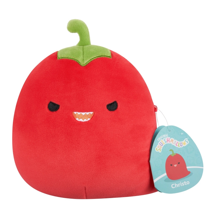 Squishmallows 19 cm Plys P22 - Christo Red Chili Pepper i gruppen LEGETØJ, BØRN & BABY / Babyleg (0-3 år) / Tøjdyr hos TP E-commerce Nordic AB (D15379)