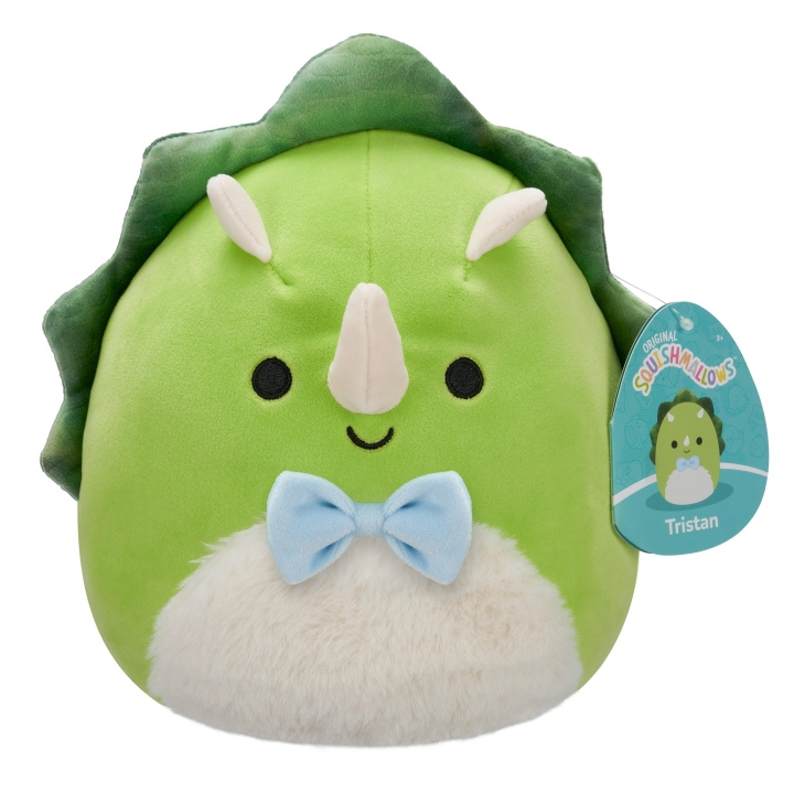 Squishmallows 19 cm Plys P22 - Tristan Triceratops i gruppen LEGETØJ, BØRN & BABY / Babyleg (0-3 år) / Tøjdyr hos TP E-commerce Nordic AB (D15382)