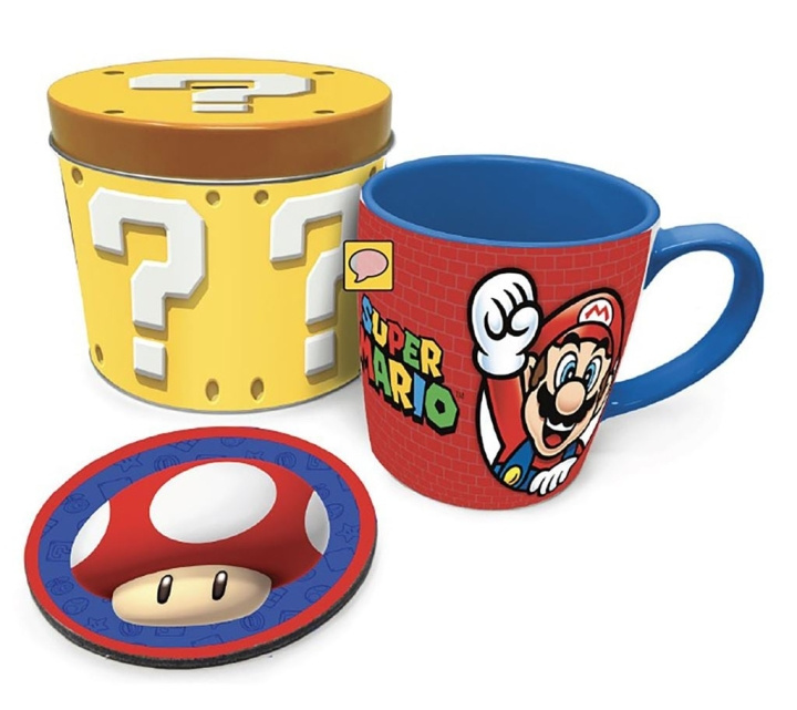 Pyramid International SUPER MARIO LETS A GO KRUS DÅSE SÆT i gruppen SPORT, FRITID & HOBBY / Sjove gadgets / Krus hos TP E-commerce Nordic AB (D15442)