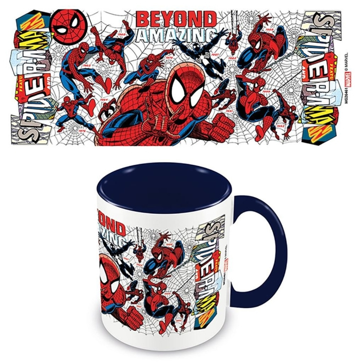 Pyramid International SPIDER-MAN (TIDLØST KOSTUME) BLÅT INDRE C-KRUS i gruppen SPORT, FRITID & HOBBY / Sjove gadgets / Krus hos TP E-commerce Nordic AB (D15456)