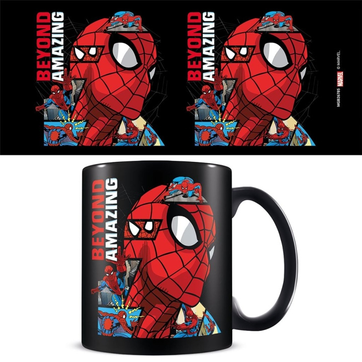 Pyramid International SPIDER-MAN (60 ÅR) SORT KRUS i gruppen SPORT, FRITID & HOBBY / Sjove gadgets / Krus hos TP E-commerce Nordic AB (D15458)