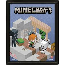 Pyramid International PYRAMIDE MINECRAFT - LINSEFORMET PLAKAT i gruppen SPORT, FRITID & HOBBY / Sjove gadgets / Samlergenstande hos TP E-commerce Nordic AB (D15498)