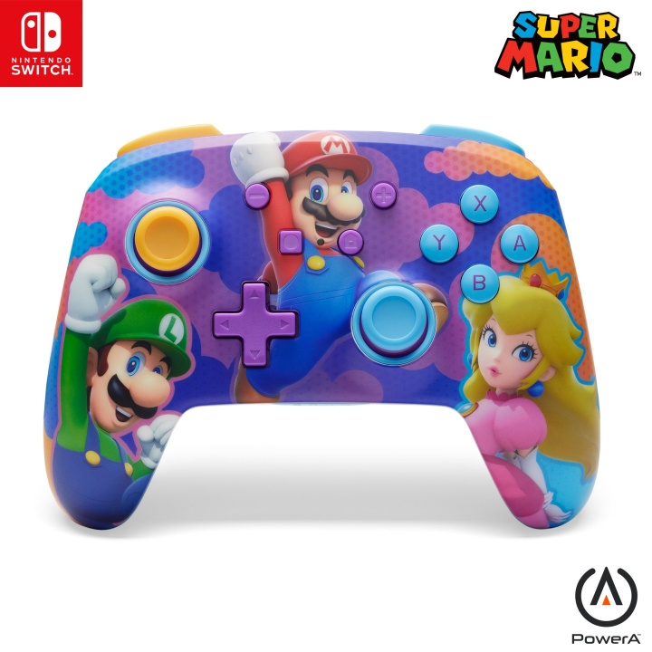 PowerA Forbedret trådløs controller - Color Splash Heroes Nintendo Switch) i gruppen HJEMMEELEKTRONIK / Spilkonsoller og tilbehør / Nintendo Switch / Tilbehør hos TP E-commerce Nordic AB (D15503)