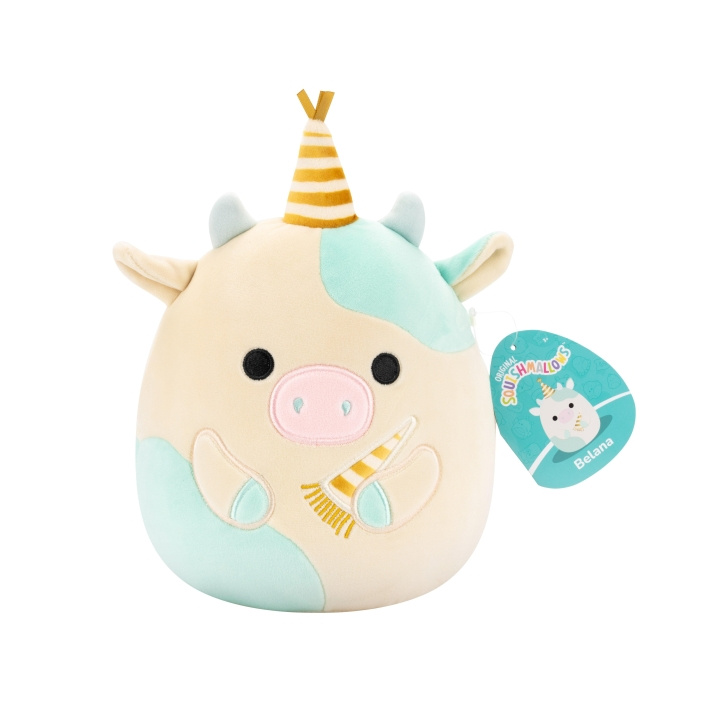 Squishmallows 19 cm Celebration Plush - Belana Cow i gruppen LEGETØJ, BØRN & BABY / Babyleg (0-3 år) / Tøjdyr hos TP E-commerce Nordic AB (D15523)