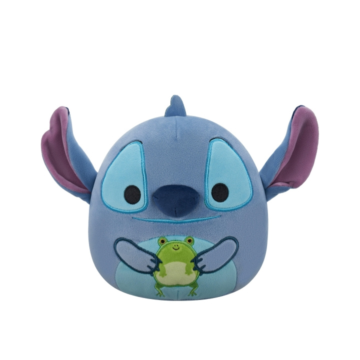 Squishmallows 20 cm plys Disney Stitch - Stitch holder en frø i gruppen LEGETØJ, BØRN & BABY / Babyleg (0-3 år) / Tøjdyr hos TP E-commerce Nordic AB (D15528)