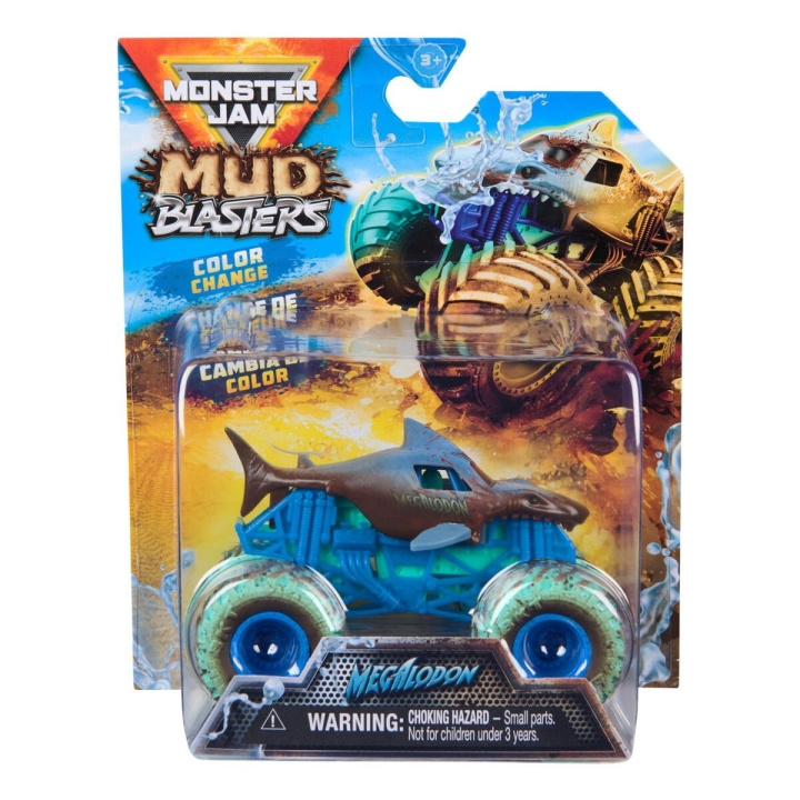Monster Jam 1:64 Mud Blasters - Megaladon i gruppen LEGETØJ, BØRN & BABY / Legetøj / Legetøjsbiler hos TP E-commerce Nordic AB (D15561)