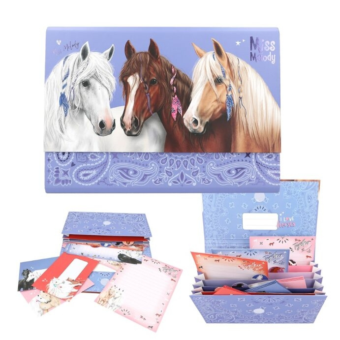 Miss Melody brevsæt med register BANDANA ( 0412934 ) i gruppen LEGETØJ, BØRN & BABY / Legetøj / Hobbyartikler hos TP E-commerce Nordic AB (D15591)