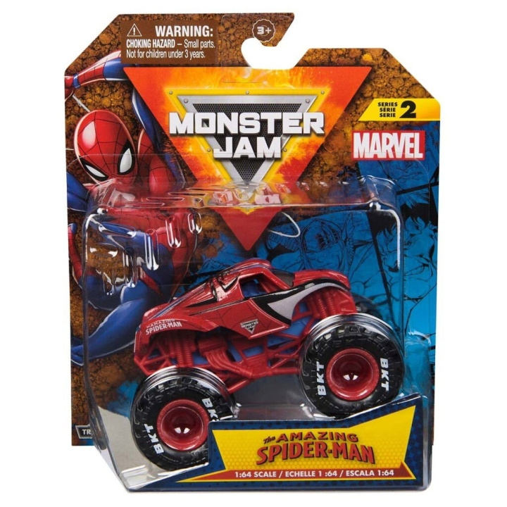Monster Jam 1:64 Marvel enkeltpakke - Spider Man (6071945) i gruppen LEGETØJ, BØRN & BABY / Legetøj / Legetøjsbiler hos TP E-commerce Nordic AB (D15616)