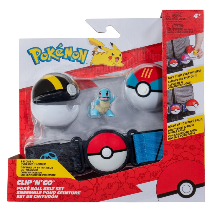 Pokémon Clip N Go-bæltesæt Squirtle (PKW3648) i gruppen LEGETØJ, BØRN & BABY / Legetøj / Legesæt hos TP E-commerce Nordic AB (D15663)