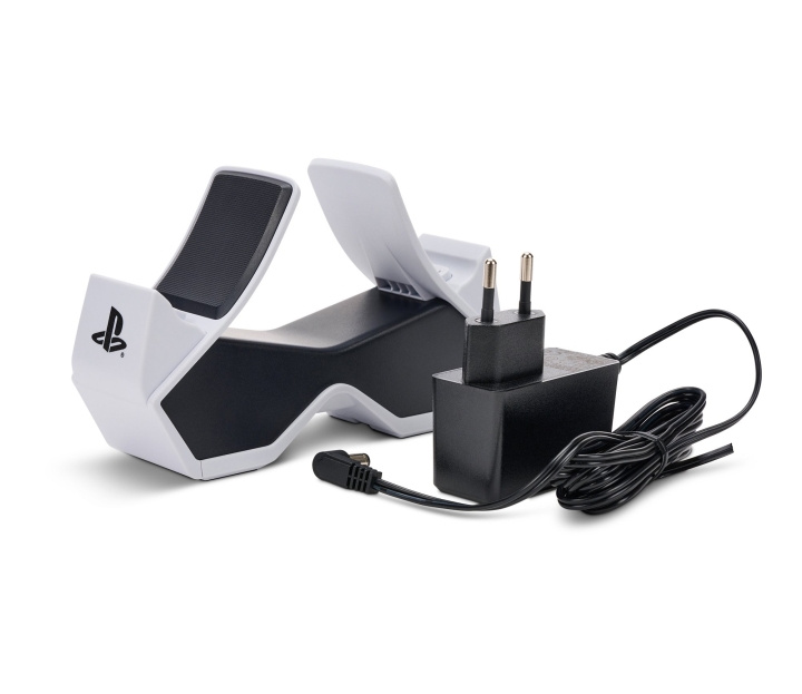 PowerA Dobbelt opladningsstation til trådløs Dualsense-kontrol /PS5 i gruppen HJEMMEELEKTRONIK / Spilkonsoller og tilbehør / Sony PlayStation 5 hos TP E-commerce Nordic AB (D15666)