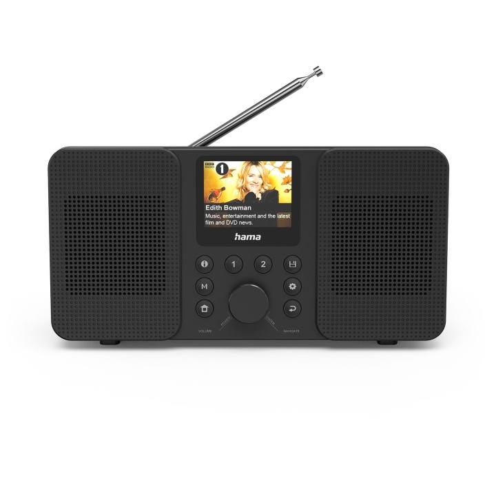 Hama Radio DAB+ FM Internet DIR10 Bluetooth Black i gruppen HJEMMEELEKTRONIK / Lyd & billede / Hjemmebiograf, HiFi & Bærbar / Radio og vækkeure / Radio hos TP E-commerce Nordic AB (D15804)