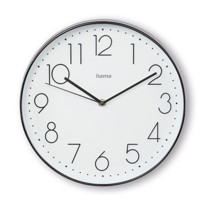 Hama Vægur Corsica Sort/Hvid 30 cm i gruppen HJEM, HUS & HAVE / Ure og tællere / Væg ure hos TP E-commerce Nordic AB (D15805)