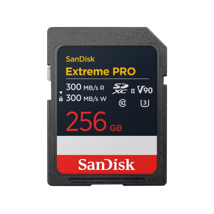 SanDisk SDXC Extreme Pro UHS-II 300MB/s V90 256GB i gruppen HJEMMEELEKTRONIK / Lagringsmedier / Hukommelseskort / SD/SDHC/SDXC hos TP E-commerce Nordic AB (D15812)
