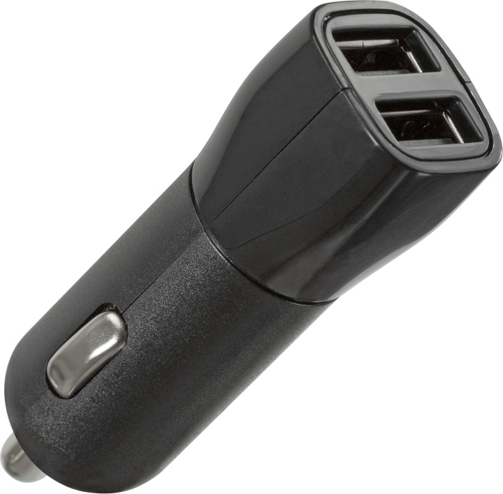 Wave biloplader med to USB-stik, 3,1 A i gruppen SMARTPHONES & TABLETS / Opladere og kabler / Bilopladere / Bil oplader USB hos TP E-commerce Nordic AB (D15846)