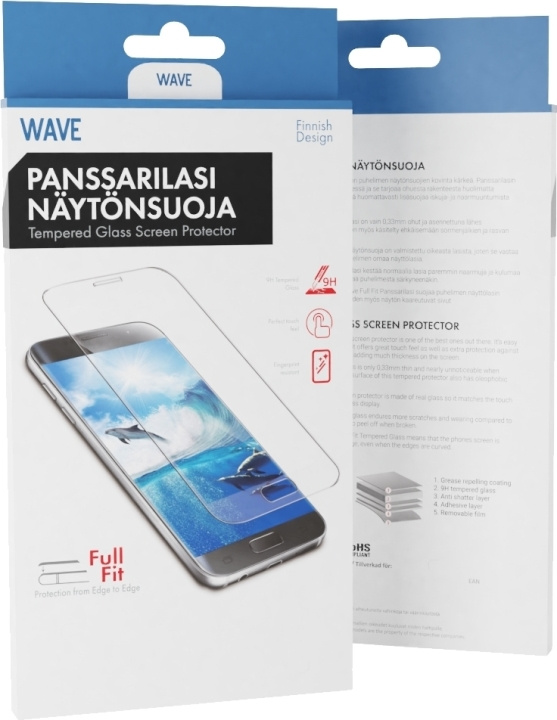 Wave Full Fit panserglas, Honor 9, klar i gruppen SMARTPHONES & TABLETS / Mobil Beskyttelse / Huawei/Honori hos TP E-commerce Nordic AB (D15866)
