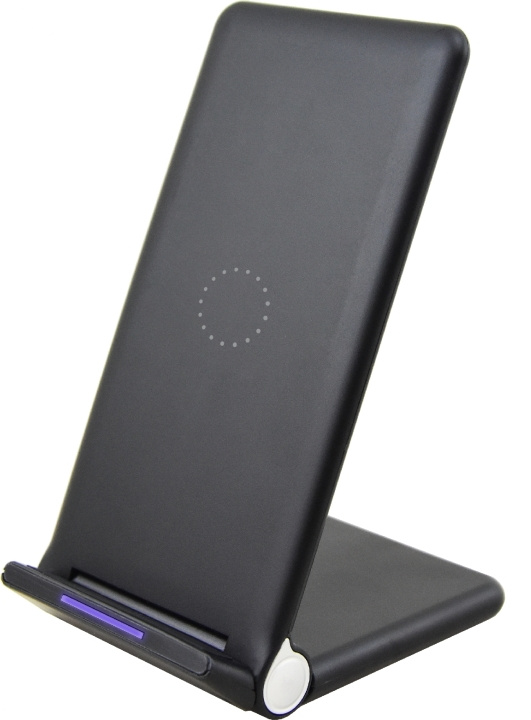 Wave Qi Desktop Stand 15W med trådløs opladning, sort i gruppen SMARTPHONES & TABLETS / Opladere og kabler / Trådløs Qi oplader hos TP E-commerce Nordic AB (D15954)
