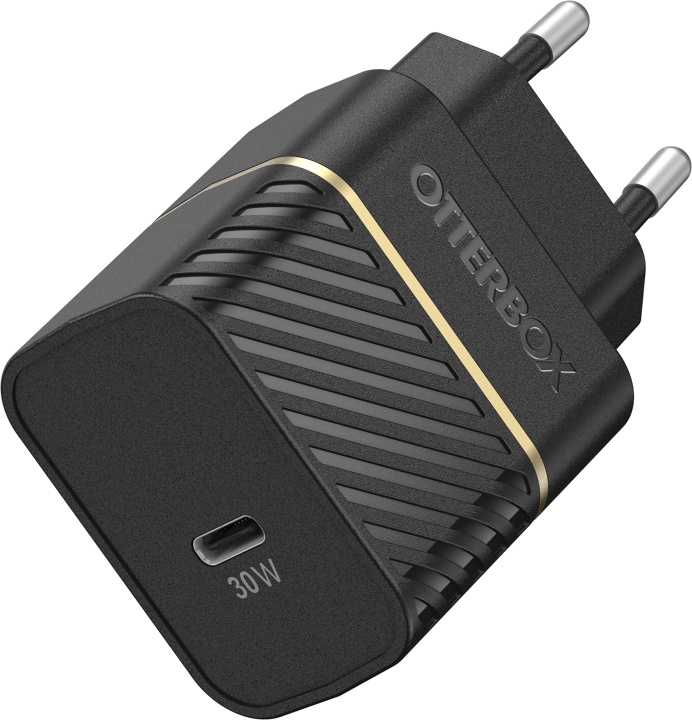 Otterbox 30W hurtigoplader, USB-C, sort i gruppen SMARTPHONES & TABLETS / Opladere og kabler / Vægoplader / Væg oplader Type C hos TP E-commerce Nordic AB (D15959)