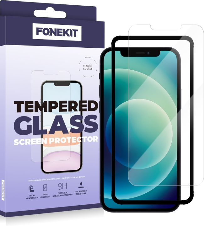 FoneKit panserglas, iPhone 12 / 12 Pro i gruppen SMARTPHONES & TABLETS / Mobil Beskyttelse / Apple / iPhone 12 Pro hos TP E-commerce Nordic AB (D16027)