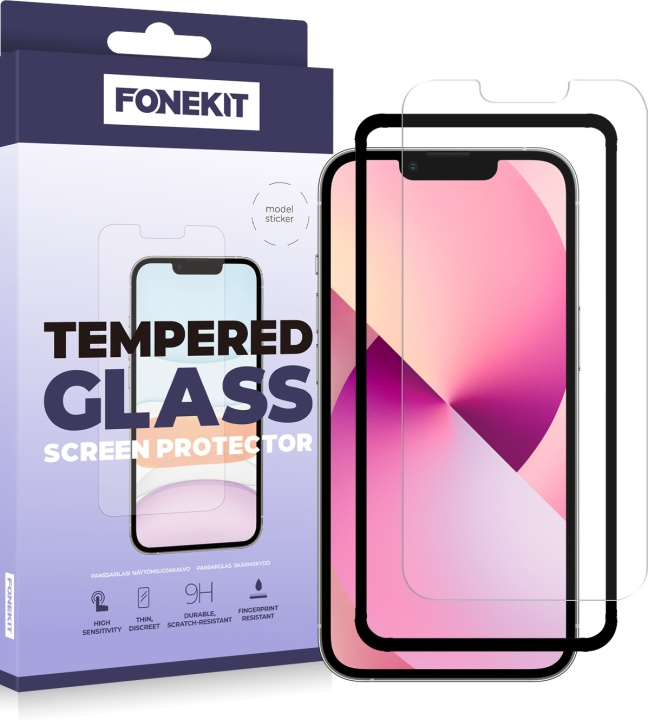 FoneKit panserglas, iPhone 13 Mini i gruppen SMARTPHONES & TABLETS / Mobil Beskyttelse / Apple / iPhone 13 Mini hos TP E-commerce Nordic AB (D16029)