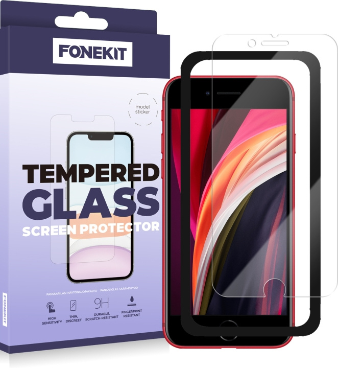 FoneKit panserglas, iPhone SE 2020 / 2022 i gruppen SMARTPHONES & TABLETS / Mobil Beskyttelse / Apple / iPhone 12 Pro hos TP E-commerce Nordic AB (D16031)