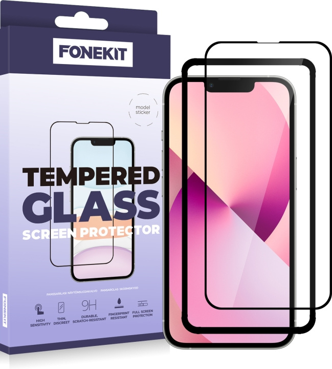 FoneKit Fuldt cover, iPhone 13 mini, sort i gruppen SMARTPHONES & TABLETS / Mobil Beskyttelse / Apple / iPhone 13 Mini hos TP E-commerce Nordic AB (D16036)