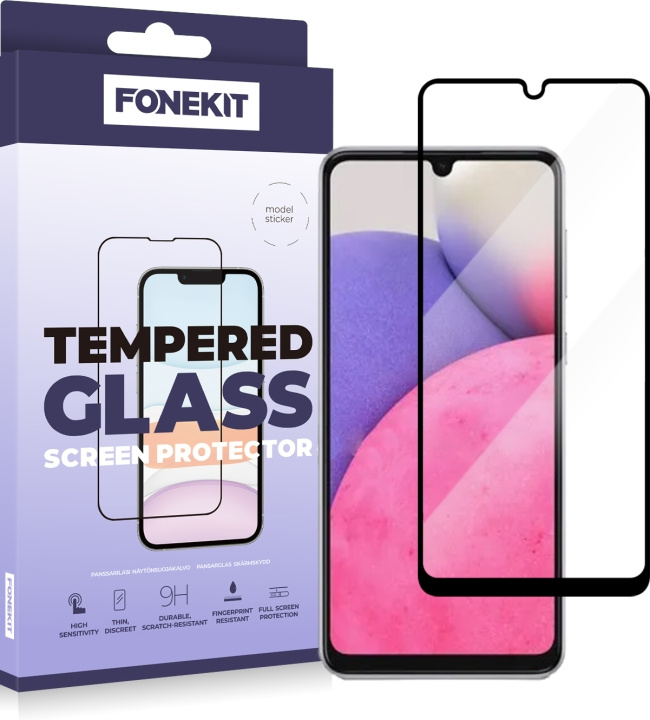 FoneKit Fuldt dækkende panserglas, Samsung Galaxy A33 5G i gruppen SMARTPHONES & TABLETS / Mobil Beskyttelse / Samsung hos TP E-commerce Nordic AB (D16041)