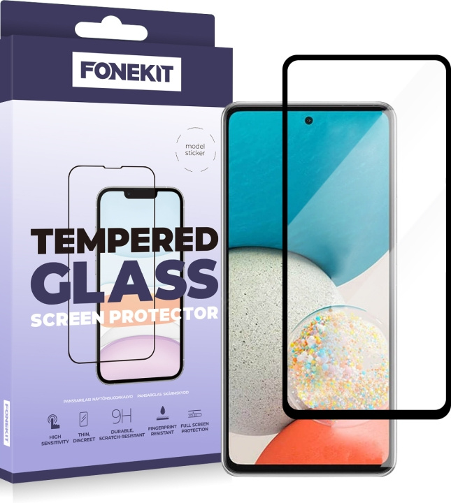 FoneKit Fuldt dækkende panserglas, Samsung Galaxy A53 i gruppen SMARTPHONES & TABLETS / Mobil Beskyttelse / Samsung hos TP E-commerce Nordic AB (D16042)
