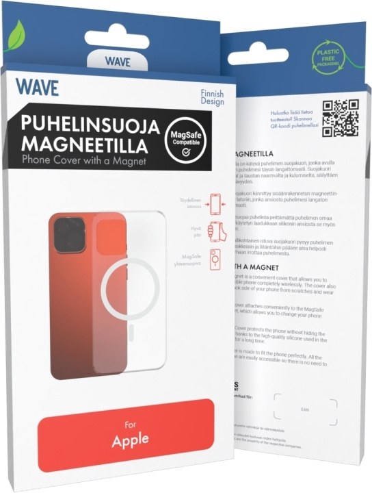 Wave MagSafe-kompatibelt beskyttelsesetui, iPhone 14, transparent i gruppen SMARTPHONES & TABLETS / Mobil Beskyttelse / Apple / iPhone 14 hos TP E-commerce Nordic AB (D16069)