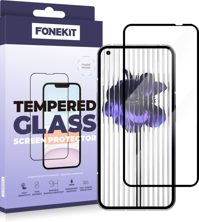 FoneKit Fuldt dækkende panserglas, ingen telefon (1) i gruppen SMARTPHONES & TABLETS / Mobil Beskyttelse / Apple / iPhone 11 hos TP E-commerce Nordic AB (D16161)