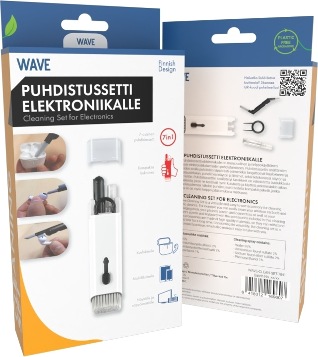 Wave 7IN1 rengøringssæt til elektronik i gruppen COMPUTERTILBEHØR / Computer Tilbehør / Rengøring hos TP E-commerce Nordic AB (D16202)