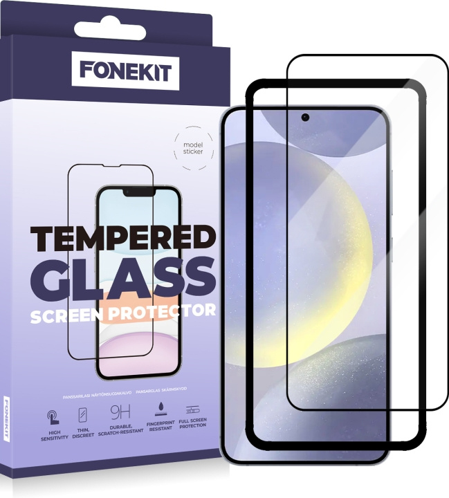 FoneKit Fuldt cover, Samsung Galaxy S24+, sort i gruppen SMARTPHONES & TABLETS / Mobil Beskyttelse / Samsung hos TP E-commerce Nordic AB (D16264)