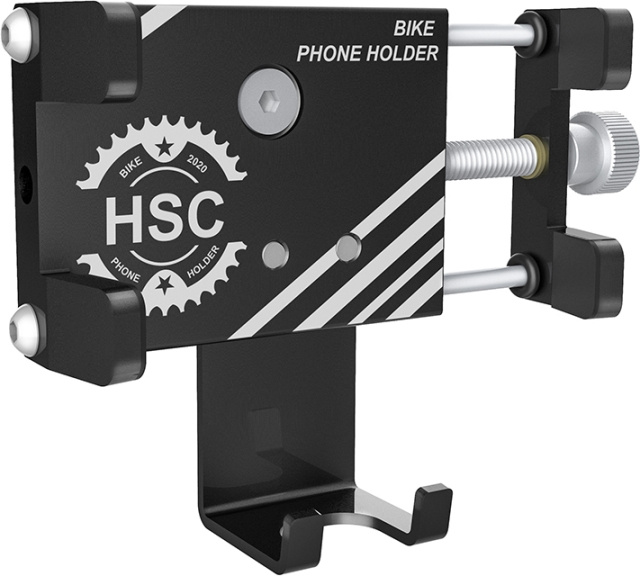FoneKit Cykelholder i aluminium, sort i gruppen SPORT, FRITID & HOBBY / Sportsudstyr / Cykel tilbehør hos TP E-commerce Nordic AB (D16392)