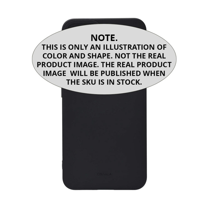 Onsala Mobilcover Samsung S25 Edge Sil Feel Sort i gruppen SMARTPHONES & TABLETS / Mobil Beskyttelse / Samsung hos TP E-commerce Nordic AB (D16472)