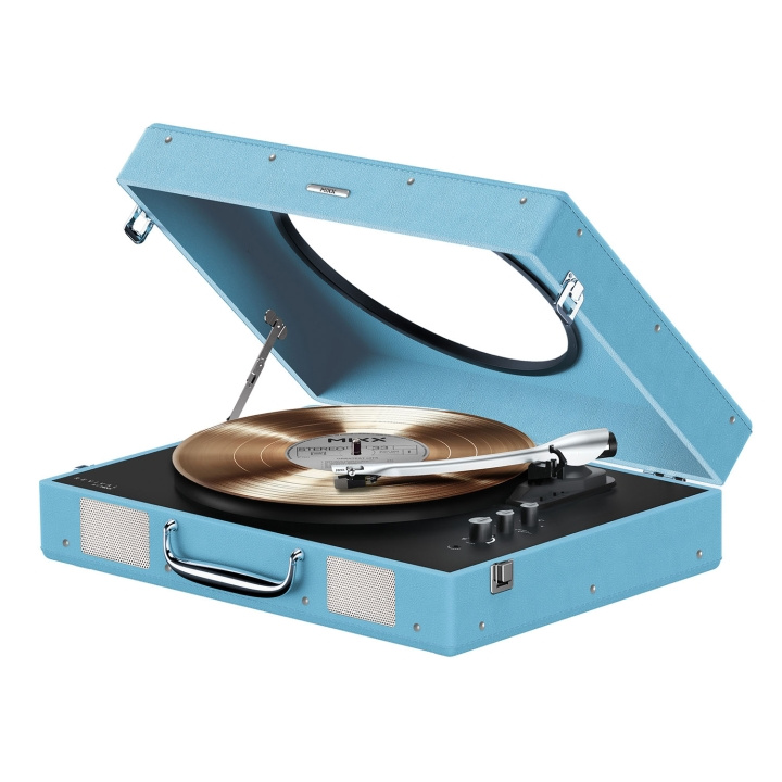 MIXX Pladespiller Revival 65 Stereo Blå i gruppen HJEMMEELEKTRONIK / Lyd & billede / Hjemmebiograf, HiFi & Bærbar / Kompakt stereo & pladespiller hos TP E-commerce Nordic AB (D16480)