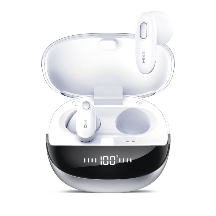 MIXX Høretelefoner Hybrid Charge 2 In-Ear Tws Qi Trådløs Hvid i gruppen HJEMMEELEKTRONIK / Lyd & billede / Hovedtelefoner & Tilbehør / Hovedtelefoner hos TP E-commerce Nordic AB (D16484)