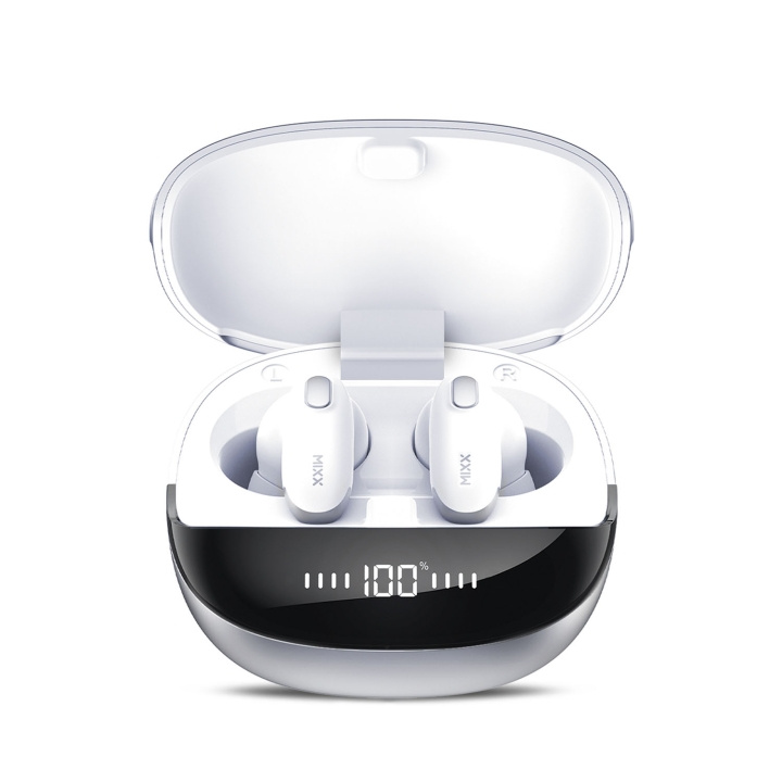 MIXX Headphone Mini Charge 2 In-Ear TWS Qi White i gruppen HJEMMEELEKTRONIK / Lyd & billede / Hovedtelefoner & Tilbehør / Hovedtelefoner hos TP E-commerce Nordic AB (D16485)