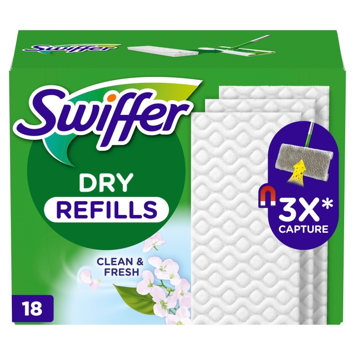 Swiffer Refilldukar 18 st torra med doft i gruppen HJEM, HUS & HAVE / Rengøringsmidler / Øvrigt rengørings tilbehør hos TP E-commerce Nordic AB (D16492)