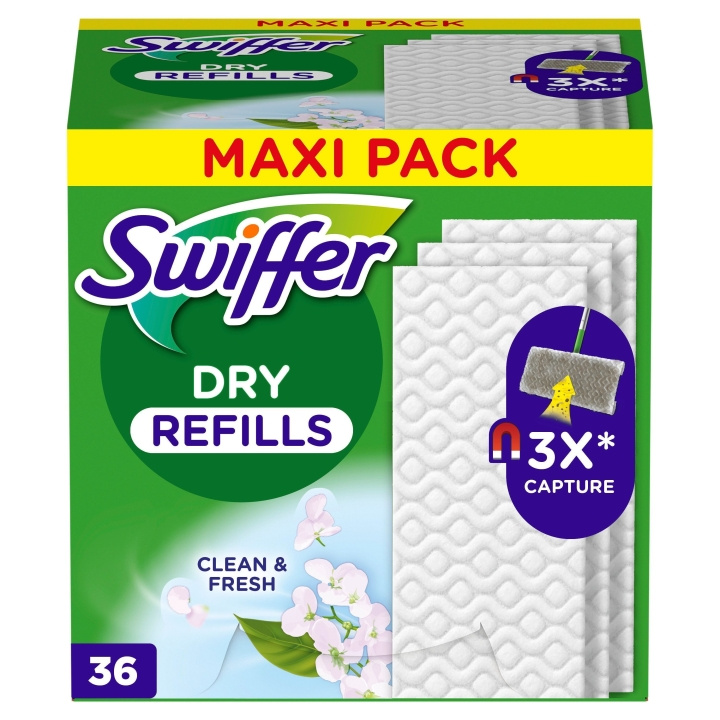 Swiffer Refilldukar 36 st torra med doft i gruppen HJEM, HUS & HAVE / Rengøringsmidler / Øvrigt rengørings tilbehør hos TP E-commerce Nordic AB (D16493)