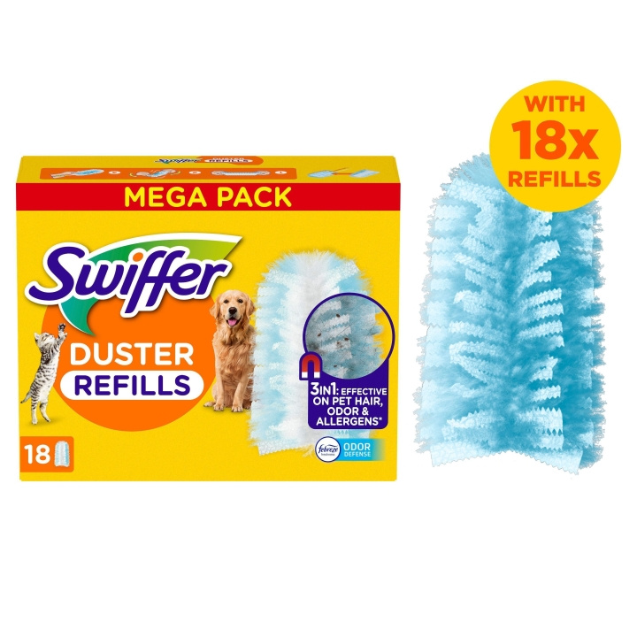 Swiffer Dammvippa refiller 18st Husdjur i gruppen HJEM, HUS & HAVE / Rengøringsmidler / Øvrigt rengørings tilbehør hos TP E-commerce Nordic AB (D16502)